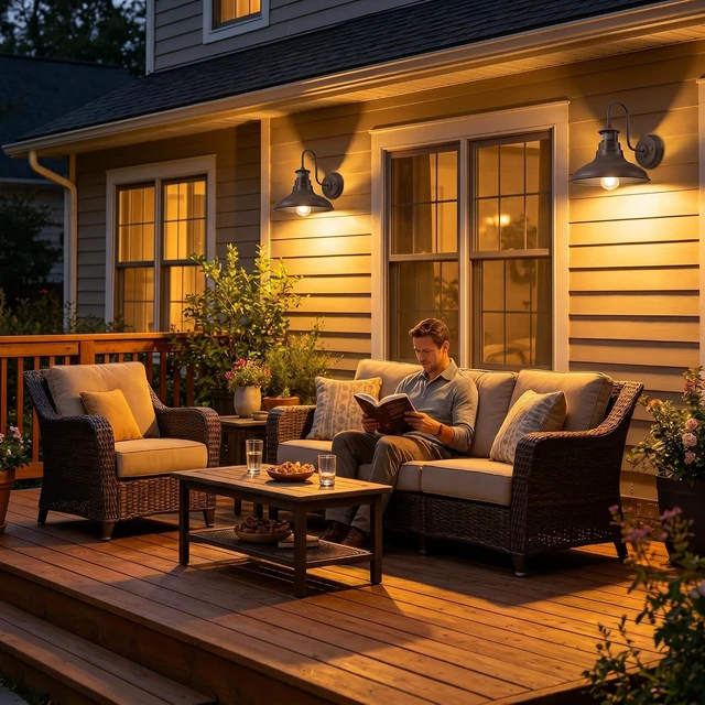 Alt view image 6 of 7 - 2-Pack Gooseneck Outdoor Wall Barn Lights,Dusk to Dawn Motion Sensor Sconce