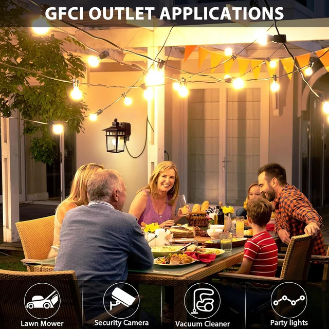 Alt view image 5 of 7 - Porch Lights with GFCI Outlet, Dusk to Dawn Outdoor Wall Light Bronze