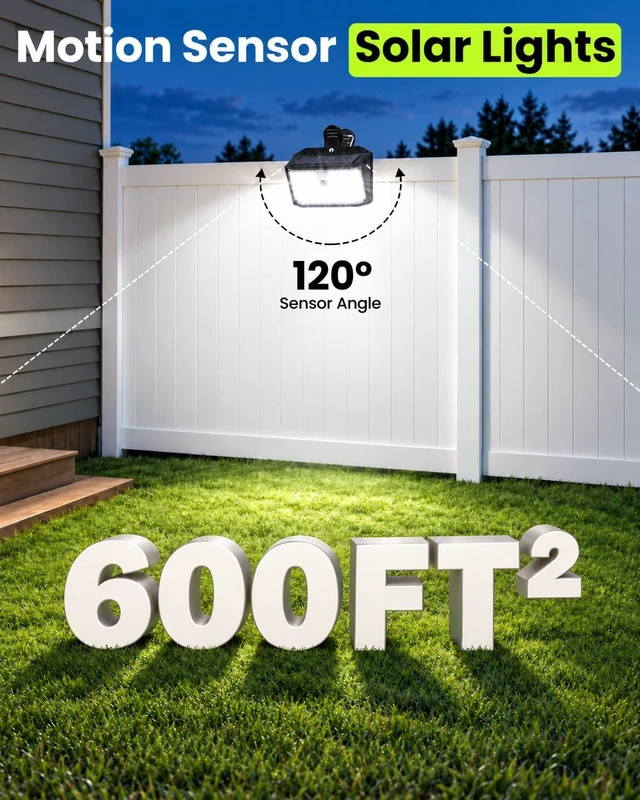 Alt view image 3 of 7 - Clip on Solar Lights Outdoor, Motion Sensor Fence Lights