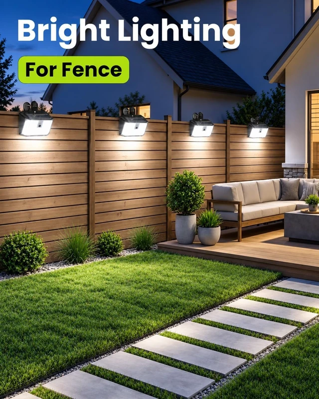 Alt view image 7 of 7 - Clip on Solar Lights Outdoor, Motion Sensor Fence Lights