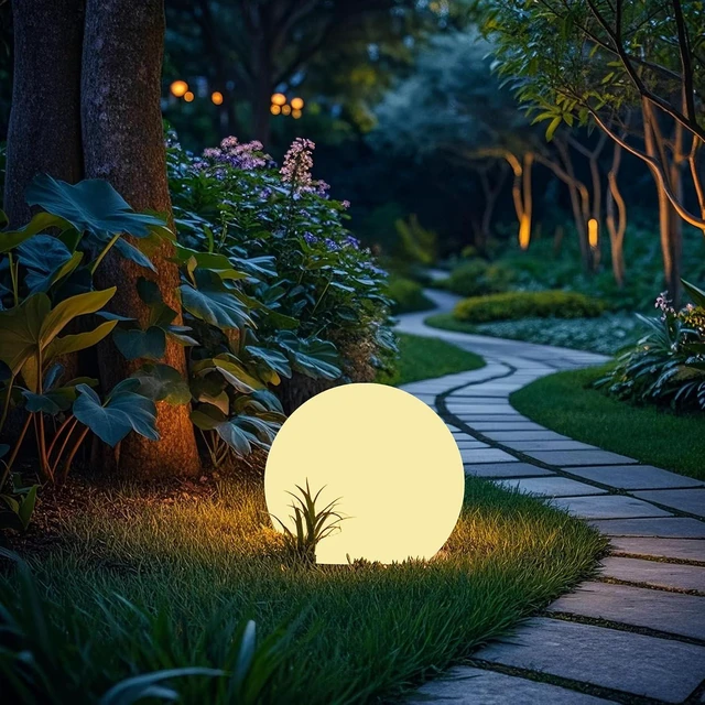 Main image of shumi Solar Globe Lights Outdoor, 10-Inch Solar Ball Lights for Outside