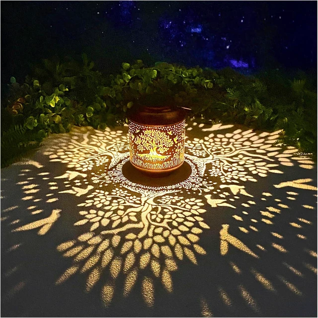 Main image of Tree of Life Solar Lanterns Outdoor Waterproof Hanging Solar Lights Big Tree Gifts for Women Men Metal Decorative LED Lanterns for Yard, Patio, Lawn, Tabletop, Pathway, Landscape, Garden Decor
