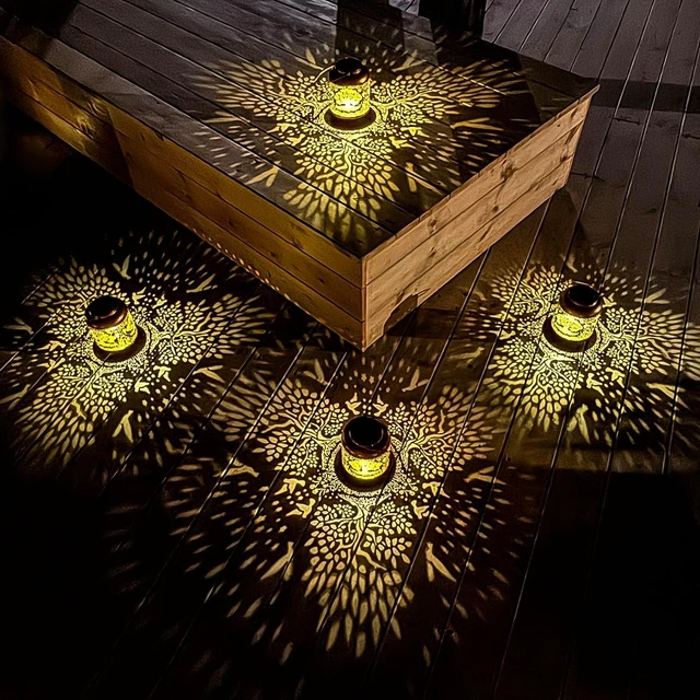Alt view image 7 of 7 - Tree of Life Solar Lanterns Outdoor Waterproof Hanging Solar Lights Big Tree Gifts for Women Men Metal Decorative LED Lanterns for Yard, Patio, Lawn, Tabletop, Pathway, Landscape, Garden Decor