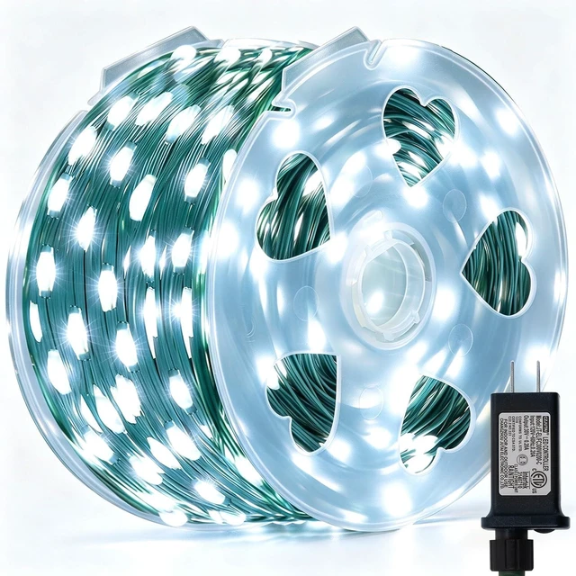 Main image of LJLNION 1000 LED Fairy String Lights, 328FT Long Outdoor Christmas Lights