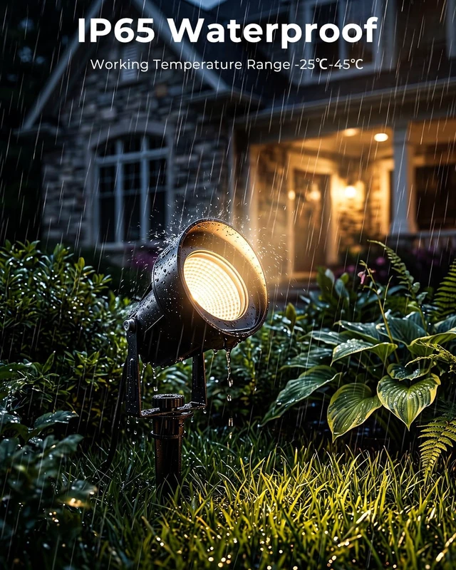 Alt view image 7 of 7 - RGBW Halloween Spotlights Outdoor with APP & Remote Control, 4 Pack