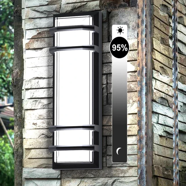 Main image of Sytmhoe 16inch LED Square Outdoor Wall Lights 30W 6000K 10%-100% Dimmable Exterior Wall Light Aluminum Body Waterproof IP65 led Porch Light for House Patio Garage Garden
