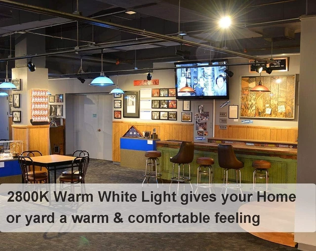 Alt view image 2 of 7 - Vinaco PAR38 Halogen Flood Light Bulbs 80W 120V 2800K Warm White