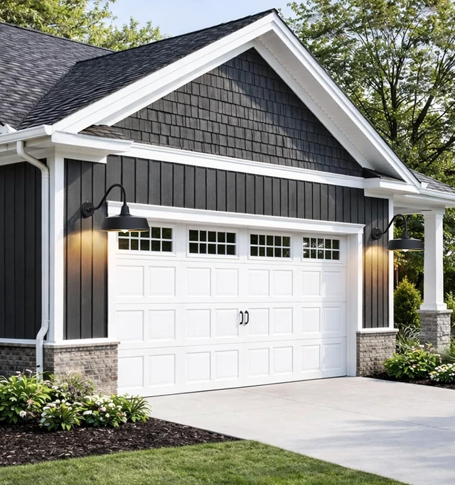 Alt view image 7 of 7 - 15" Large Classic Gooseneck Barn Light, Dusk to Dawn Wall Fixture