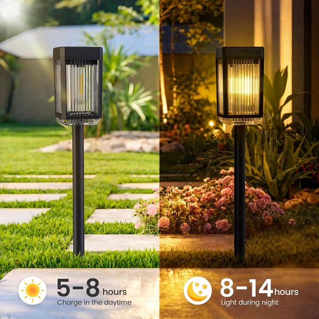Alt view image 5 of 7 - 10-40 LM Solar Pathway Lights 3 Brightness Modes 8 Pack