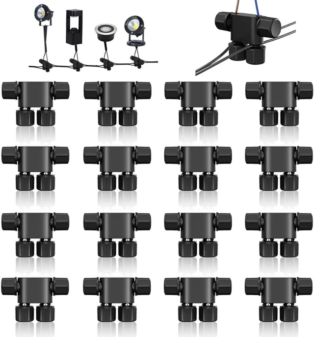 Main image of NETEHA 16 Pack Low Voltage Wire Connectors for Landscape Lighting