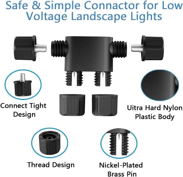 Alt view image 4 of 6 - NETEHA 16 Pack Low Voltage Wire Connectors for Landscape Lighting