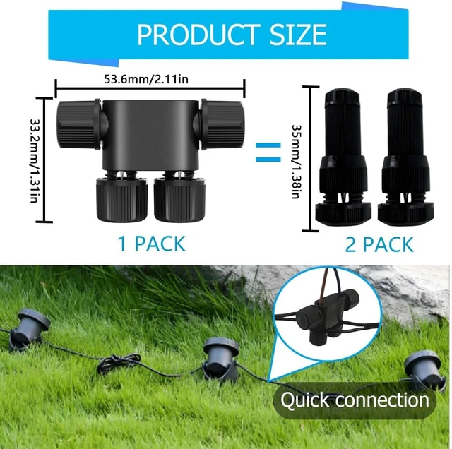 Alt view image 2 of 6 - NETEHA 16 Pack Low Voltage Wire Connectors for Landscape Lighting