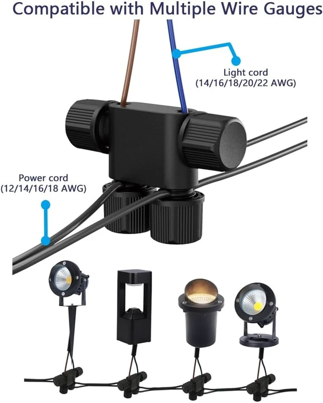 Alt view image 5 of 6 - NETEHA 16 Pack Low Voltage Wire Connectors for Landscape Lighting