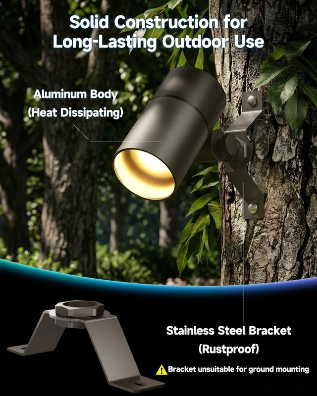 Alt view image 5 of 7 - Low Voltage Landscape Down Lights, 12V 5W MR16, 2-Pack
