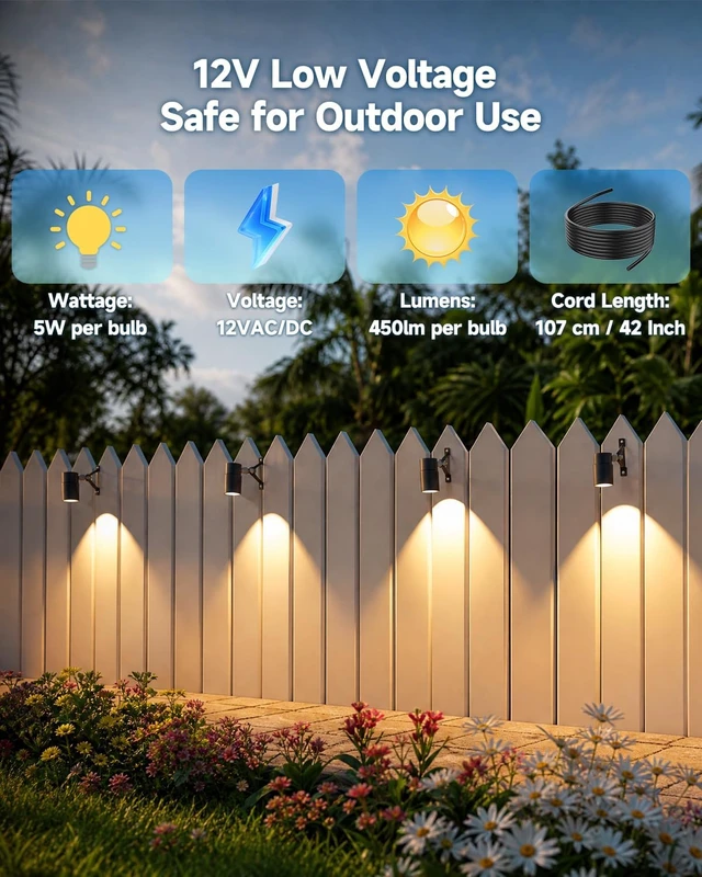 Alt view image 6 of 7 - Low Voltage Landscape Down Lights, 12V 5W MR16, 2-Pack