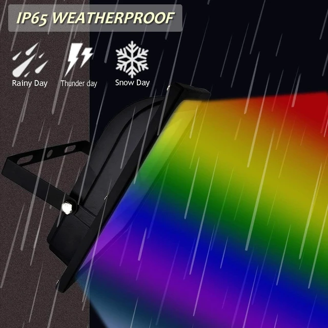 Alt view image 5 of 7 - 10W Low Voltage Landscape Lighting RGB Color Changing LED Landscape Lights Remote Control Waterproof Garden Patio Spotlight Decorative Lamp for Outdoor Indoor(8 Pack/NO Plug)
