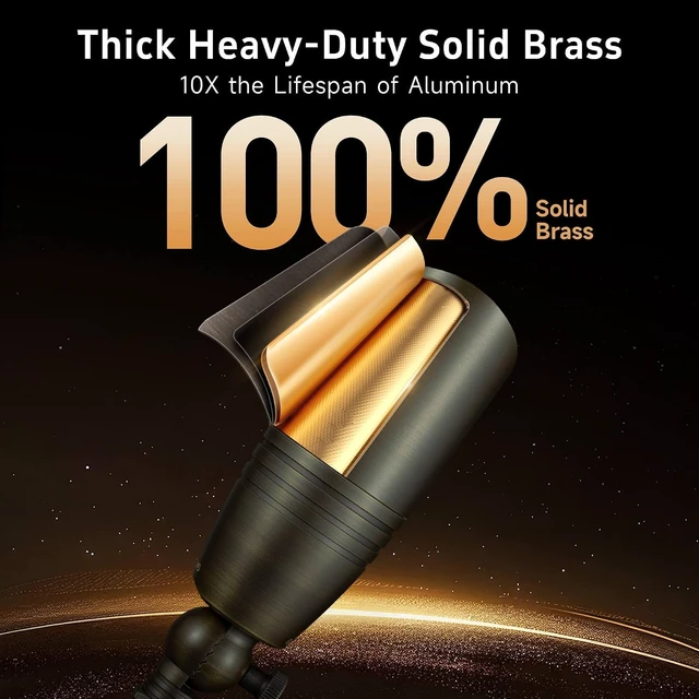 Alt view image 3 of 7 - Gardenreet Die-Cast Brass Spot Light Outdoor - 12V LED Uplighting Waterproof, Low Voltage Landscape Lights Direct Wire, Bronze for Fence Fountain with Warm White MR16 Replaceable Bulbs (12 Pack)