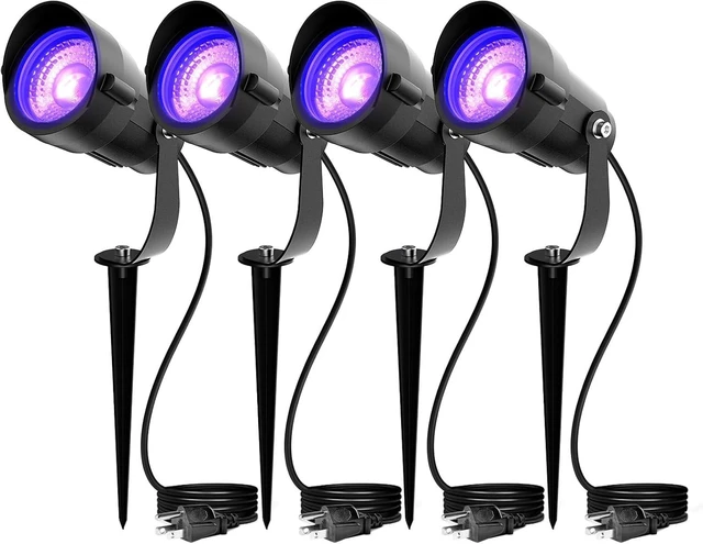 Main image of 12W Halloween Black Light Spotlight Outdoor, UV LED Landscape Spot Lights