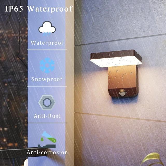 Alt view image 2 of 6 - Motion Sensor Outdoor Wall Light Bronze Exterior Porch Light