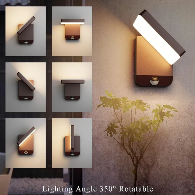 Alt view image 5 of 6 - Motion Sensor Outdoor Wall Light Bronze Exterior Porch Light