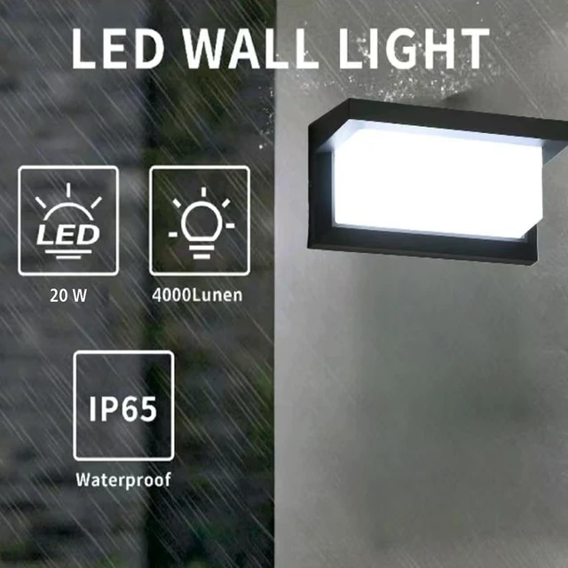 Alt view image 3 of 6 - Outdoor Wall Sconces Light 2000 Lumen 20W Wall Porch Lights front door