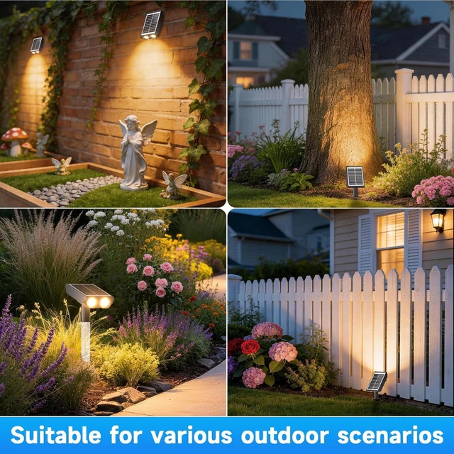 Alt view image 5 of 7 - Solar Lights Outdoor with Ambient Light Column&Adjustable Aperture 12 Pack