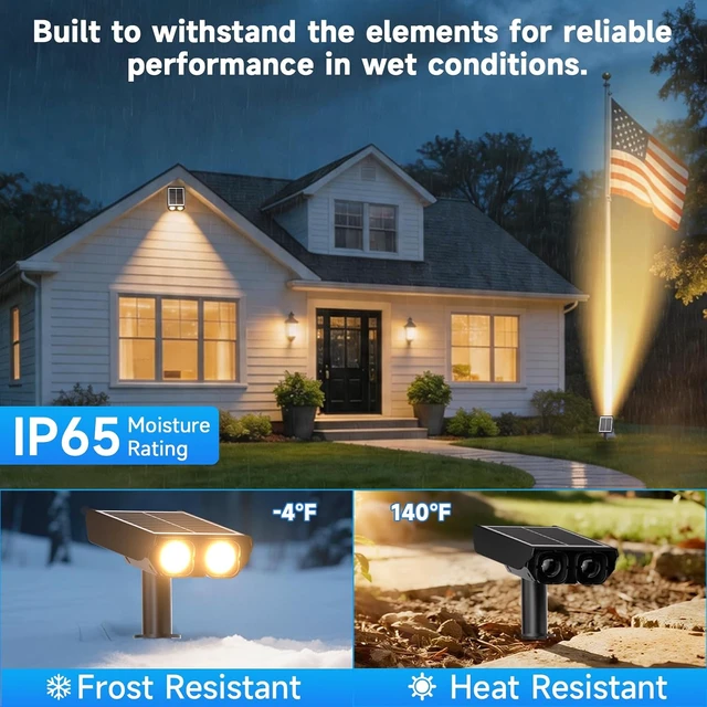 Alt view image 6 of 7 - Solar Lights Outdoor with Ambient Light Column&Adjustable Aperture 12 Pack