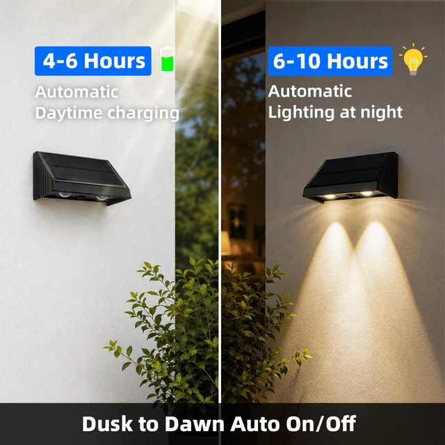 Alt view image 2 of 7 - Solar Lights Outdoor for Wall, Mailbox, Address, Sign, House Number, Fence