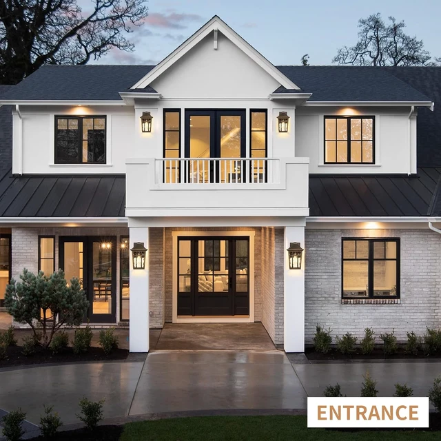 Alt view image 2 of 7 - Darkaway 2pcs Outdoor Wall Lights,11inch Exterior Lighting Fixtures
