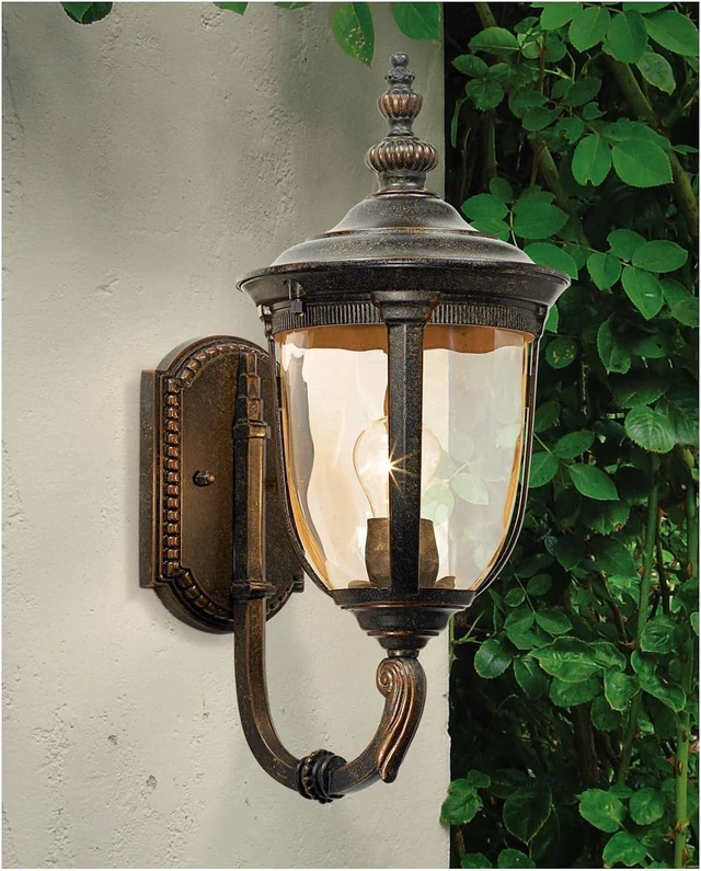 Alt view image 2 of 7 - Bellagio 16 1/2" Bronze Upbridge Arm European Outdoor Light Fixture