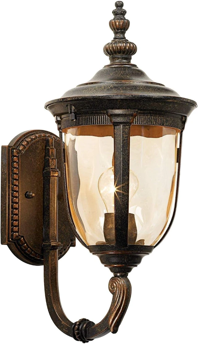 Alt view image 6 of 7 - Bellagio 16 1/2" Bronze Upbridge Arm European Outdoor Light Fixture