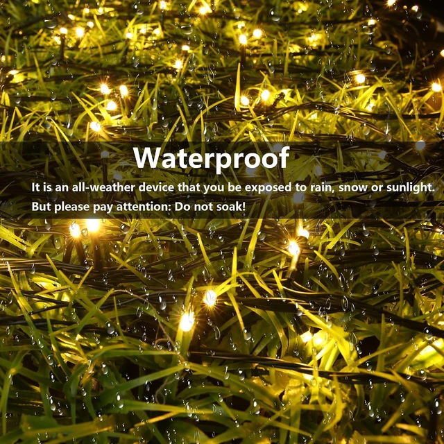 Alt view image 3 of 7 - Joomer Solar Christmas Lights Outdoor,4 Pack Total 156FT 400LED, Warm White