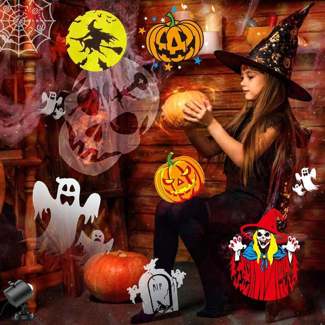 Alt view image 6 of 7 - Brighter Halloween Projector Lights, 2026 Upgraded Halloween Decorations Holiday Projector Display 4 Patterns at A Time (Ocean Wave & Patterns), 4 Holiday Themes Christmas Day Decor Light