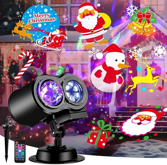 Alt view image 7 of 7 - Brighter Halloween Projector Lights, 2026 Upgraded Halloween Decorations Holiday Projector Display 4 Patterns at A Time (Ocean Wave & Patterns), 4 Holiday Themes Christmas Day Decor Light
