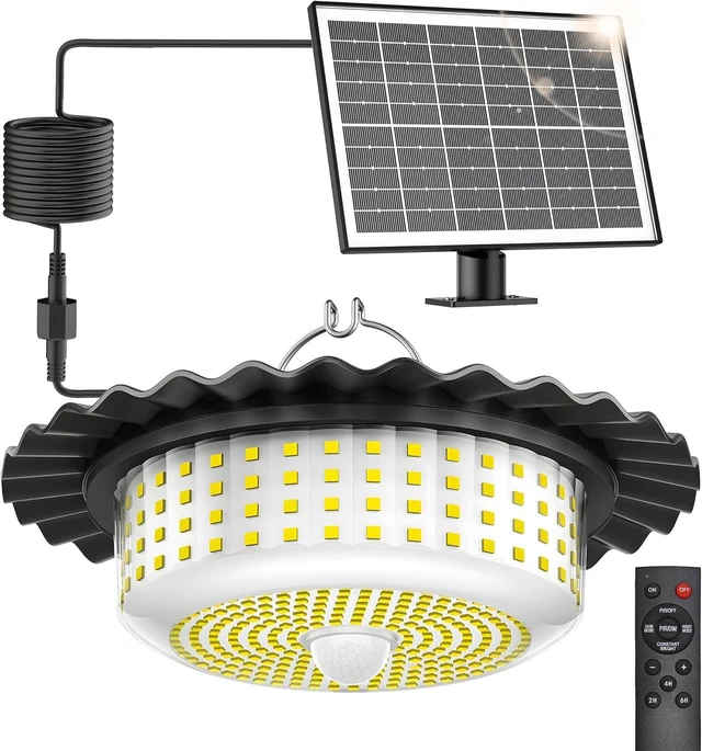 Main image of Solar Lights Outdoor Waterproof,396 LED Solar Shed Light Indoor Outdoor