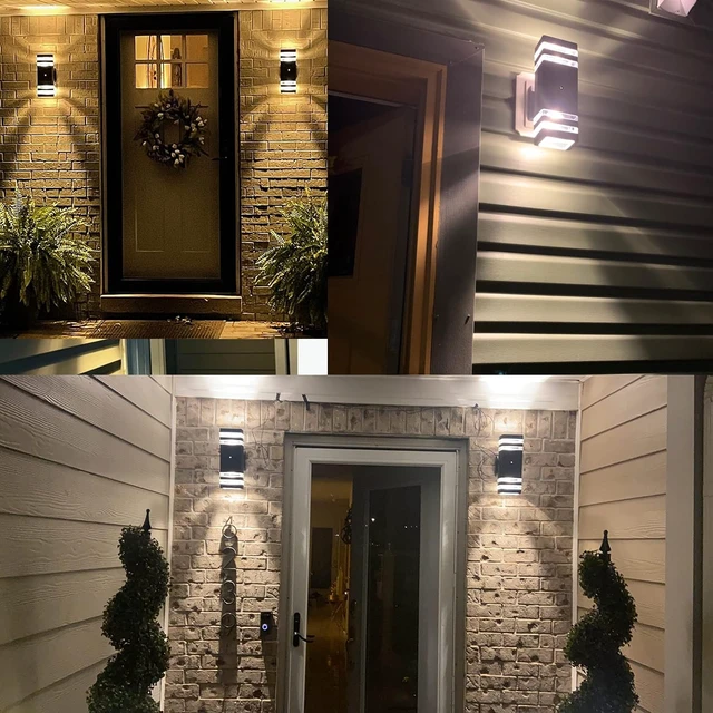 Alt view image 7 of 7 - Dusk to Dawn Outdoor Wall Light,Outdoor Sconce Wall Mount,12.8 in