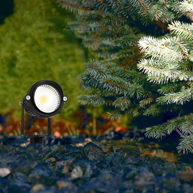 Alt view image 4 of 7 - Landscape Lights 5000K,Low Voltage Led Landscape Lighting, 12V AC/DC Waterproof Landscape Spotlights Outdoor with Stake for Tree Flag Spot Light Daylight 10 Pack (Spike Stand)