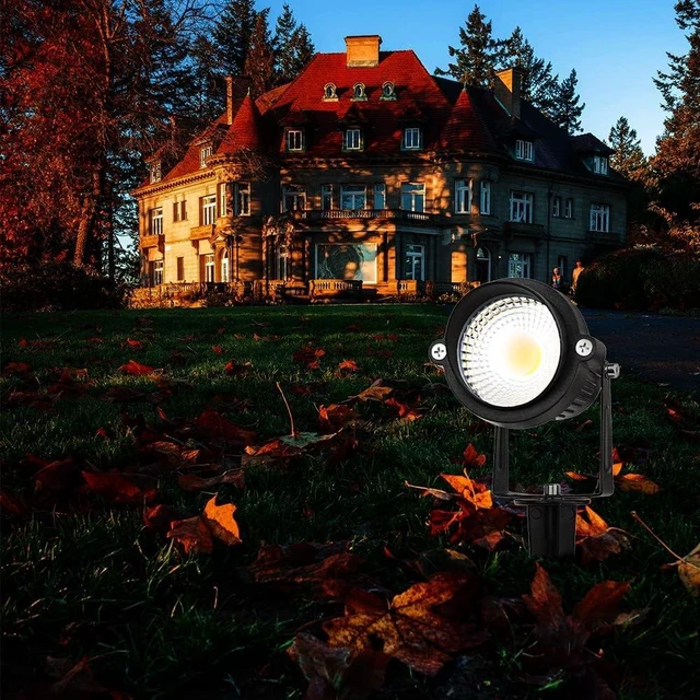 Alt view image 7 of 7 - Landscape Lights 5000K,Low Voltage Led Landscape Lighting, 12V AC/DC Waterproof Landscape Spotlights Outdoor with Stake for Tree Flag Spot Light Daylight 10 Pack (Spike Stand)