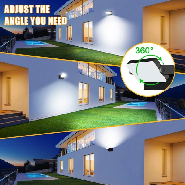Alt view image 4 of 7 - Juyace 60W LED Outdoor Wall Light Exterior Modern Flood Lights No photocell