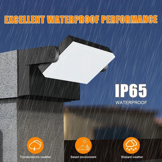 Alt view image 6 of 7 - Juyace 60W LED Outdoor Wall Light Exterior Modern Flood Lights No photocell