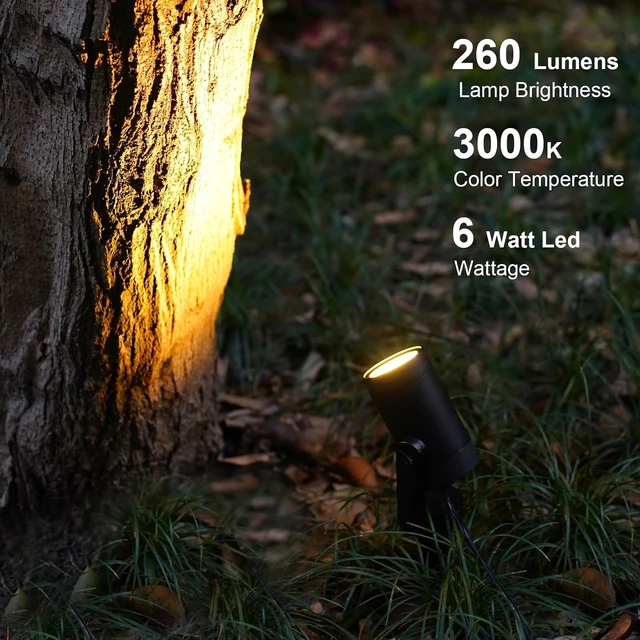 Alt view image 2 of 7 - GOODSMANN Low Voltage LED Landscape Flood Lights, 6W, 12V AC, 2 Pack