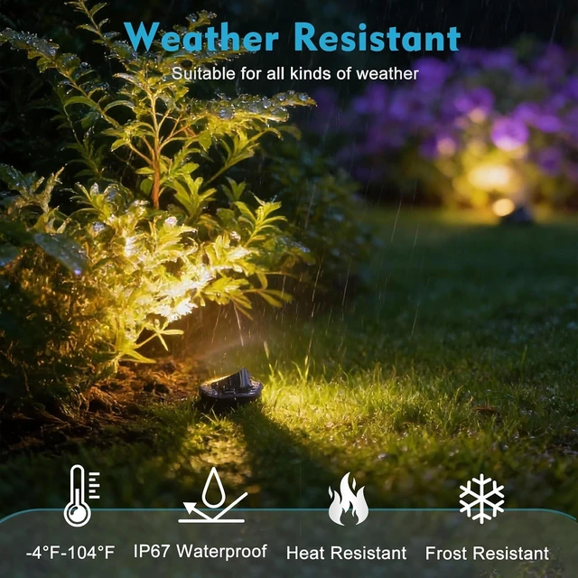 Alt view image 5 of 7 - SMY Lighting 12W Well Lights Landscape LED In Ground Outdoor, Shielded Top Low Voltage 12-24V AC/DC,IP67 Waterproof Aluminum in-Grade Up Lighting for Trees Pathway Garden Yard Fence Deck Black 12Pack
