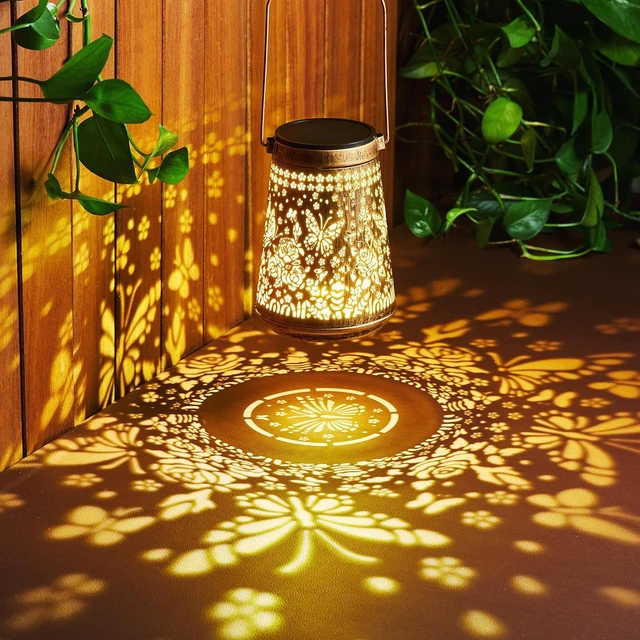 Alt view image 2 of 7 - 2 Pack Solar Lanterns Outdoor Waterproof, Birthday Gifts for Women Mom