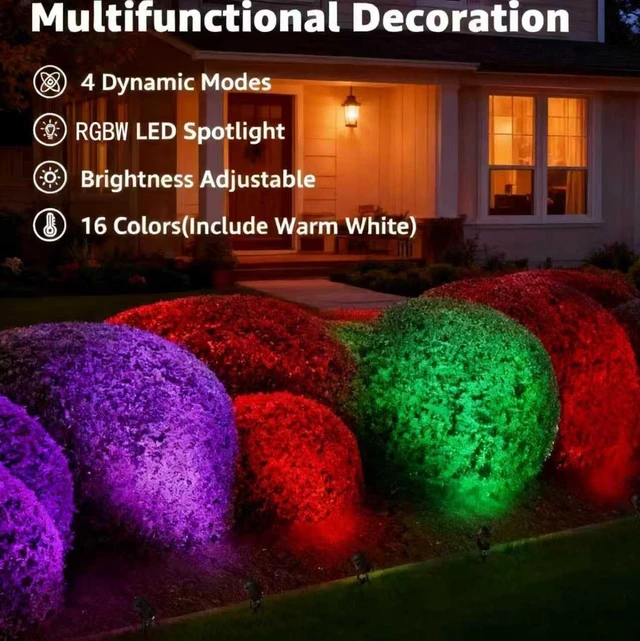 Alt view image 3 of 7 - 15W Halloween Individual Spotlights with Timer Colored Warm White 3 lights