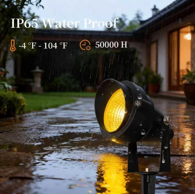 Alt view image 5 of 7 - 15W Halloween Individual Spotlights with Timer Colored Warm White 3 lights