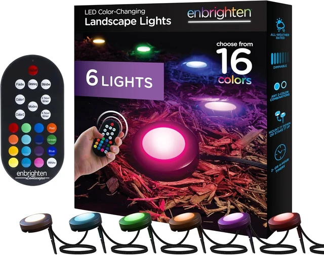 Main image of Enbrighten Landscape Lighting, 40ft, 6 Lights, Remote Control