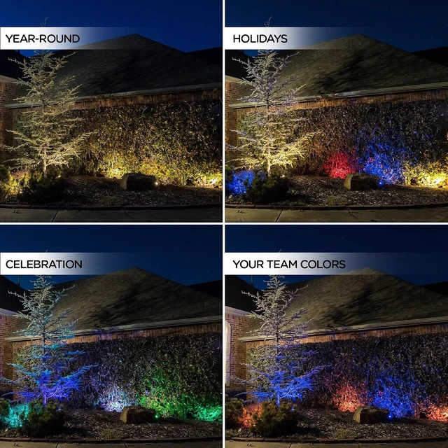 Alt view image 4 of 7 - Enbrighten Landscape Lighting, 40ft, 6 Lights, Remote Control