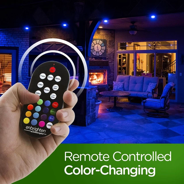 Alt view image 7 of 7 - Enbrighten Landscape Lighting, 40ft, 6 Lights, Remote Control