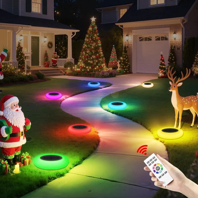 Main image of Lightonight Solar Path Lights 6 Pack Waterproof, Color Changing