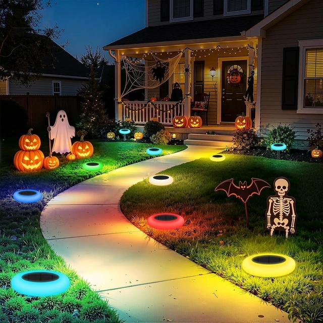 Alt view image 2 of 7 - Lightonight Solar Path Lights 6 Pack Waterproof, Color Changing